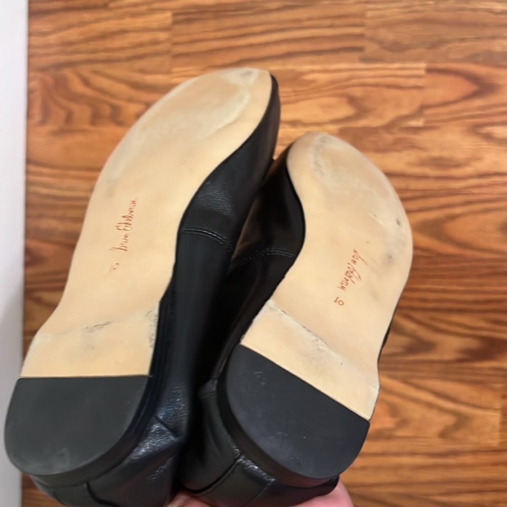 Sam Edelman Zooey Black Women's Leather Ballet Flats size 10 Used - Picture 7 of 11